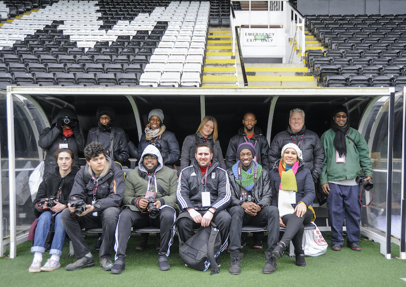 Our group of photographers at Fulham FC