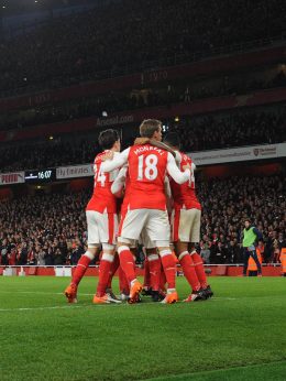 Arsenal FC goal celebration