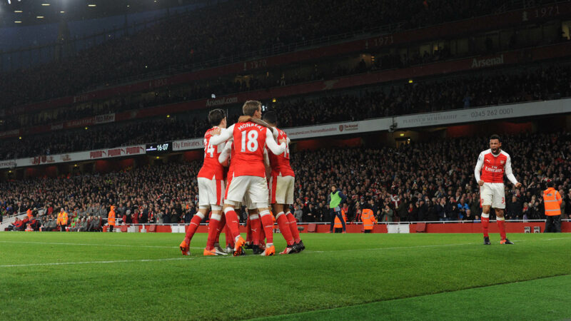 Arsenal FC goal celebration